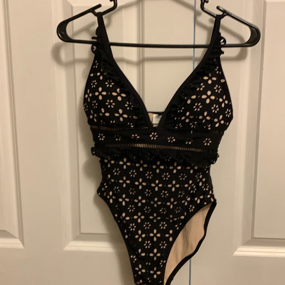 Jcrew black one piece swimsuit- new without tag